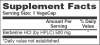 Berberine HCL 500 mg - 60 VegeCaps - Alternate View 3