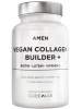 Amen Vegan Collagen Beauty Booster - Silica & Biotin Vitamins - Hair Skin Nails Support - 30 Capsules