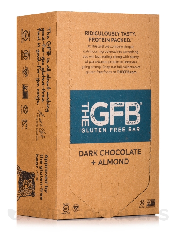 Dark Chocolate + Almond Bars - Box of 12 Bars (2.05 oz / 58 Grams each)