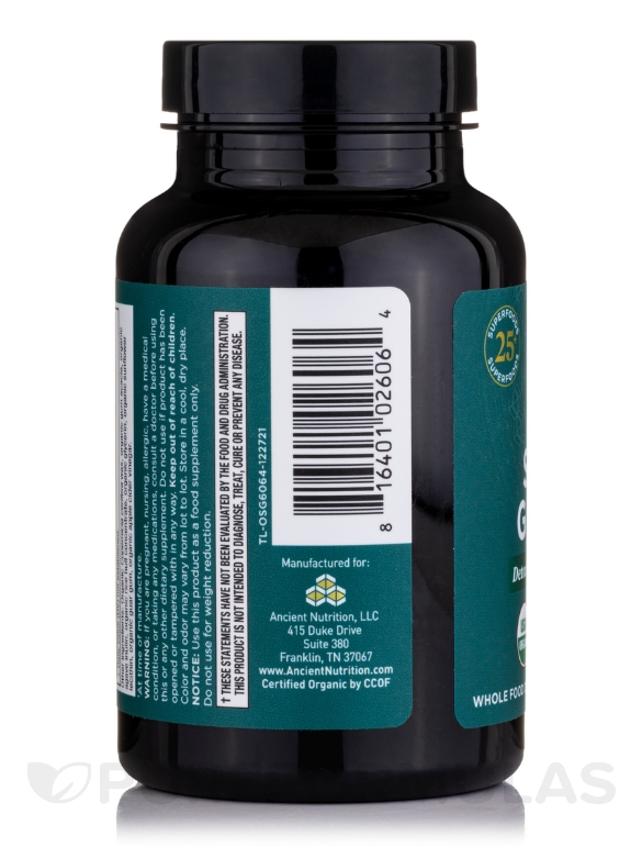 Organic Super Greens Tablets - 90 Tablets - Alternate View 3