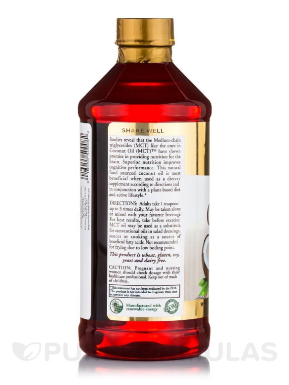 Coconut MCT Oil - 16 fl. oz (473 ml) - Alternate View 3