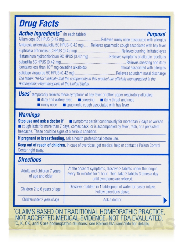 AllergyCalm™ Tablets - 60 Meltaway Tablets - Alternate View 5