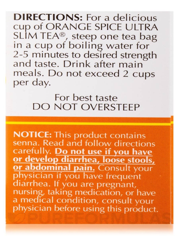 Ultra Slim Tea® Orange Spice - 24 Tea Bags (1.69 oz / 48 Grams) - Alternate View 5