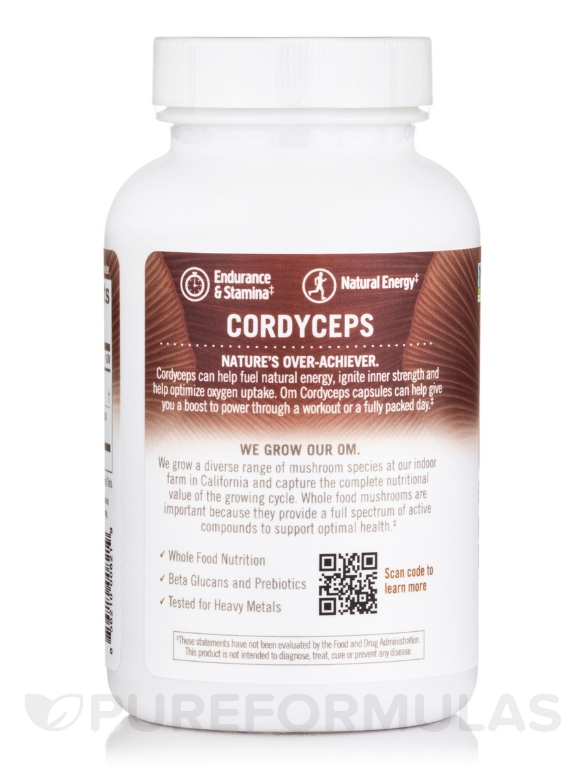 Cordyceps Mushroom Superfood - 90 Vegetable Capsules - Alternate View 2