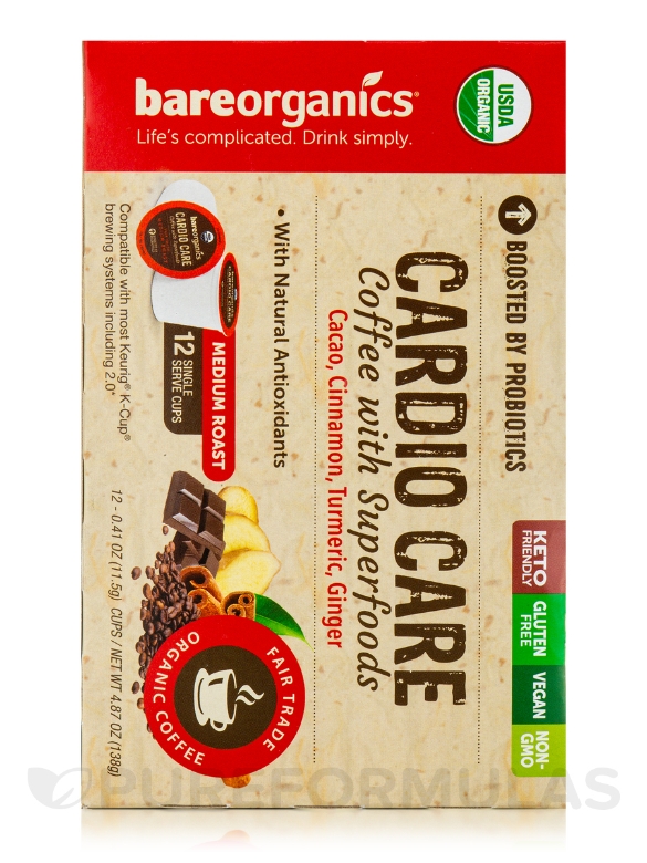 Cardio Care Coffee with Superfoods - 12 Single-serve Cups (4.87 oz / 138 Grams) - Alternate View 4