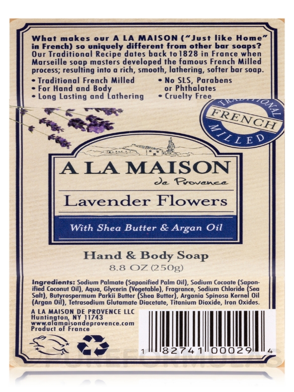 Lavender Flowers Soap Bar - 8.8 oz (250 Grams) - Alternate View 5