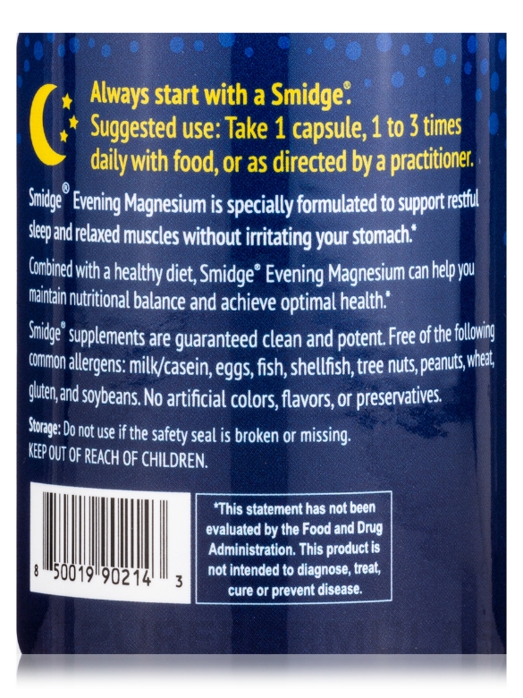 Evening Magnesium - 60 Capsules - Alternate View 4