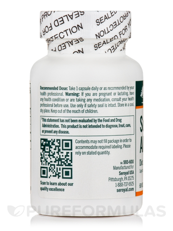 Sodium Alginate - 60 Vegetarian Capsules - Alternate View 2