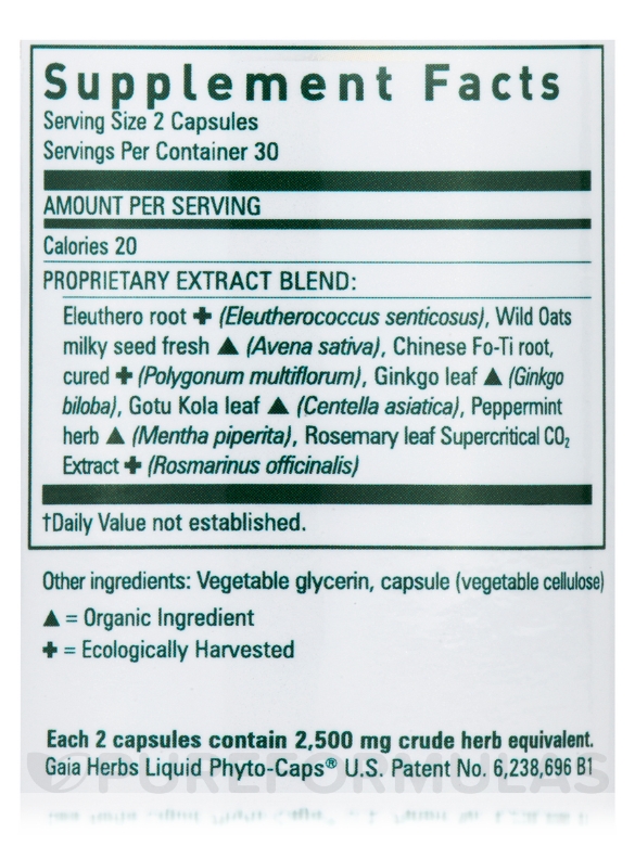 Cognitive Formula - 60 Liquid Phyto-Caps - Alternate View 4