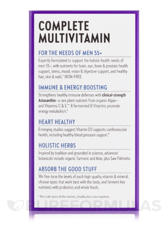 Every Man's One Daily 55+ Multivitamin - 48 Vegetarian Tablets - Alternate View 6