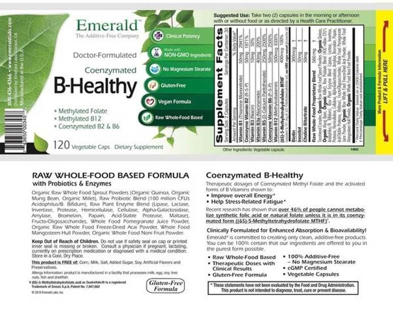 B-Healthy - 120 Vegetable Capsules - Alternate View 4