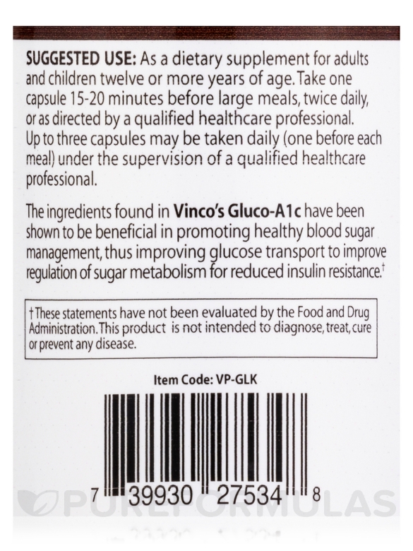 Gluco-A1c - 60 Capsules - Alternate View 4