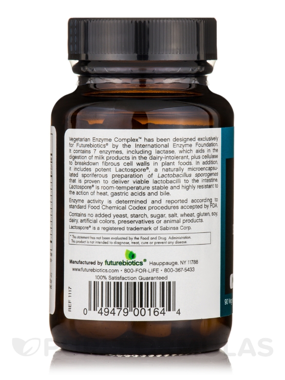 Vegetarian Enzyme Complex™ - 90 Vegetarian Tablets - Alternate View 2