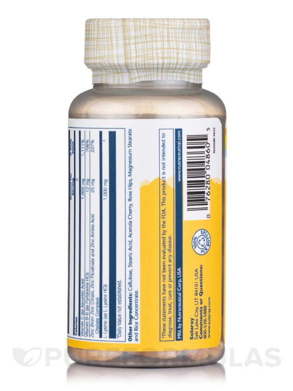 L-Lysine 1000 mg - 90 Tablets - Alternate View 2