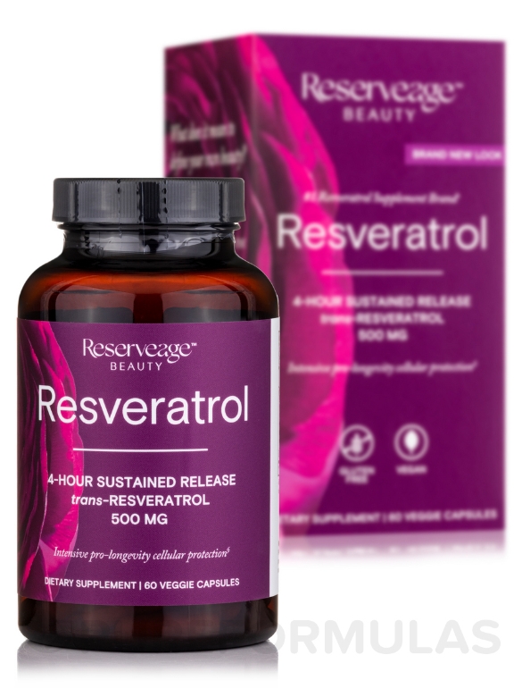 Resveratrol 500 mg - 60 Veggie Capsules - Alternate View 1