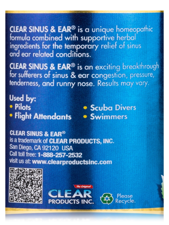 Clear Sinus & Ear® - 60 Capsules - Alternate View 5