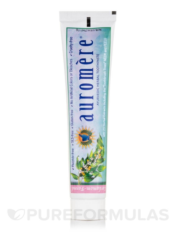 Ayurvedic Herbal Toothpaste - Cardamom-Fennel Flavor (Foam Free) - 4.16 oz (75 ml / 117 Grams) - Alternate View 5