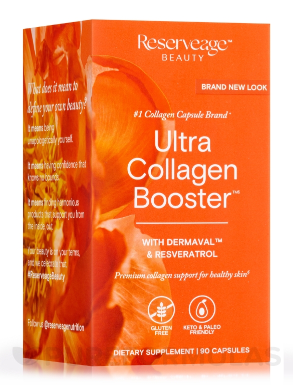 Ultra Collagen Booster™ with Dermaval™ & Resveratrol - 90 Capsules