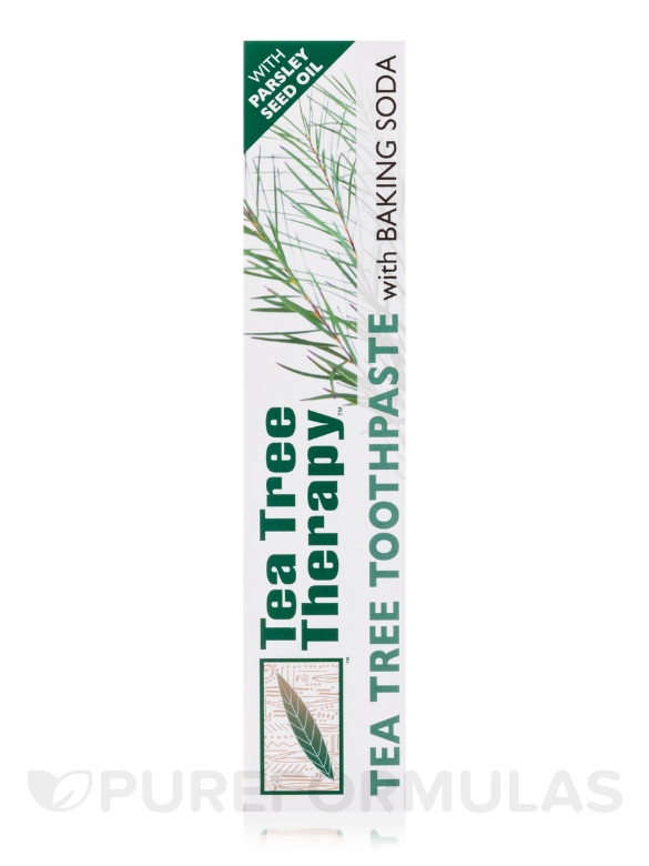 Tea Tree Toothpaste With Baking Soda (Antiseptic) - 5 oz (142 Grams) - Alternate View 6