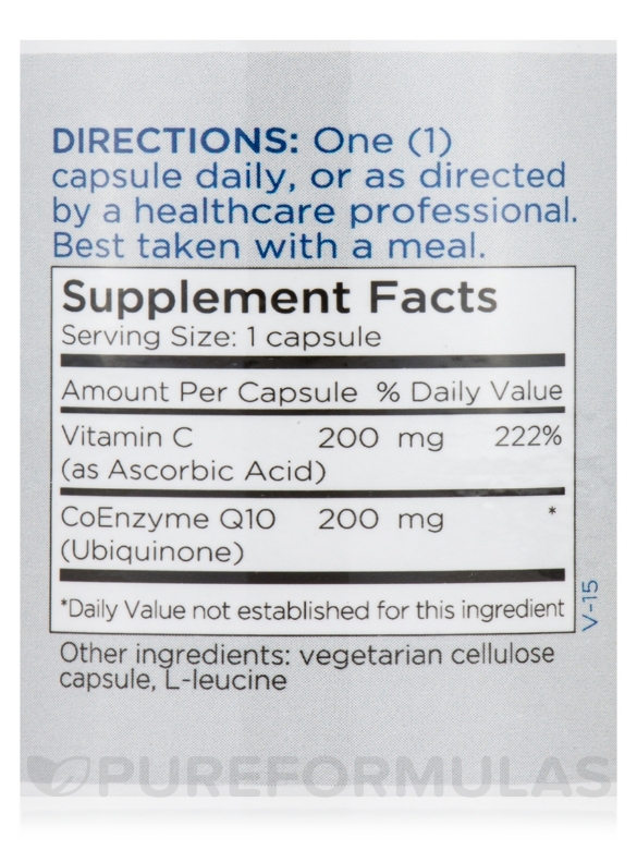 CoQ10 200 mg - 60 Capsules - Alternate View 3