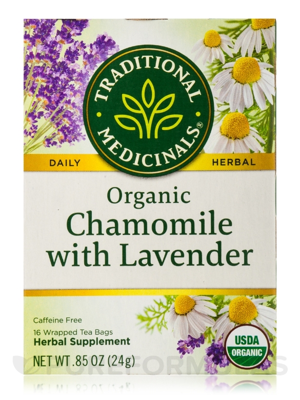 Organic Chamomile with Lavender Tea - 16 Tea Bags - Alternate View 1