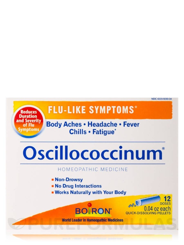 Oscillococcinum® (Flu-Like Symptoms) - 12 Doses (0.04 oz each) - Alternate View 1