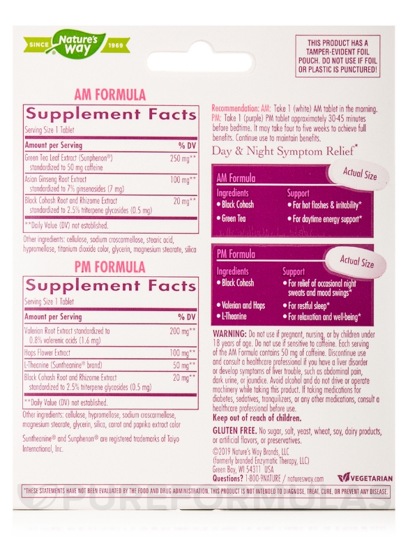 AM/PM Menopause Formula™ - 60 Tablets - Alternate View 8