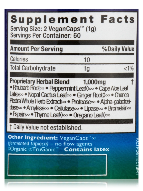 Intestinal Movement Formula™ - 120 VeganCaps™ - Alternate View 4