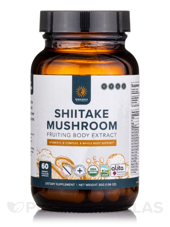 Organic Shiitake Mushroom - 60 Capsules