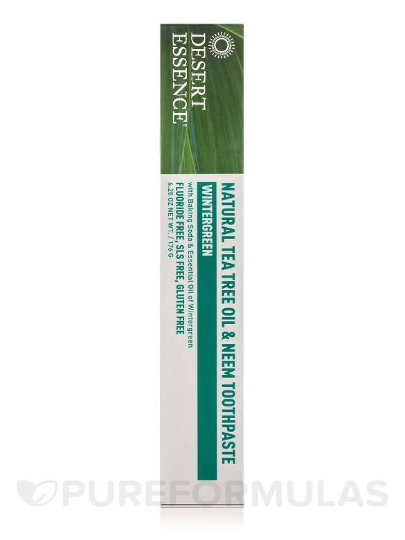 Natural Tea Tree Oil & Neem Toothpaste - 6.25 oz (176 Grams) - Alternate View 4