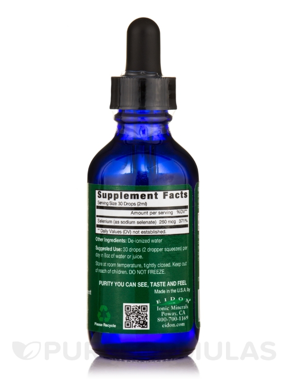 Liquid Selenium - 2 oz (60 ml) Concentrate (Glass Bottle) - Alternate View 1