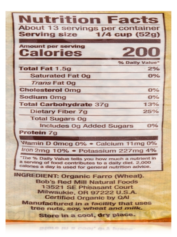 Organic Farro - 24 oz (680 Grams) - Alternate View 4