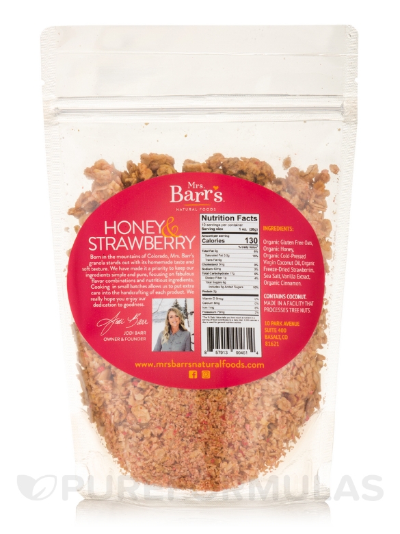 Honey & Strawberry Granola - 10 oz (283 Grams) - Alternate View 1