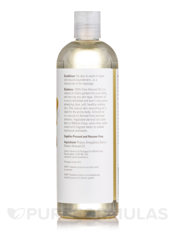 NOW® Solutions - Sweet Almond Oil - 16 fl. oz (473 ml) - Alternate View 1