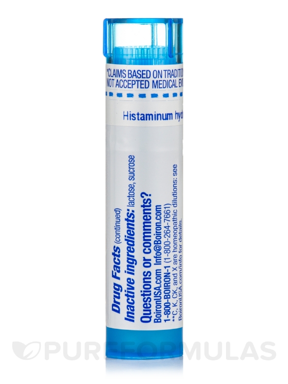 Histaminum Hydrochloricum 30c - 1 Tube (approx. 80 pellets) - Alternate View 3