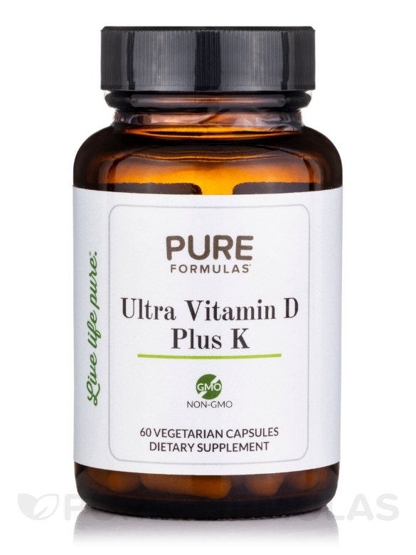 Ultra Vitamin D Plus K - 60 Vegetarian Capsules