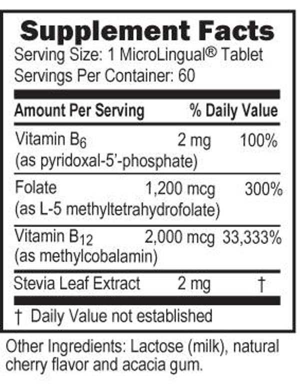 000 mcg / B-6 & Methylfolate 1