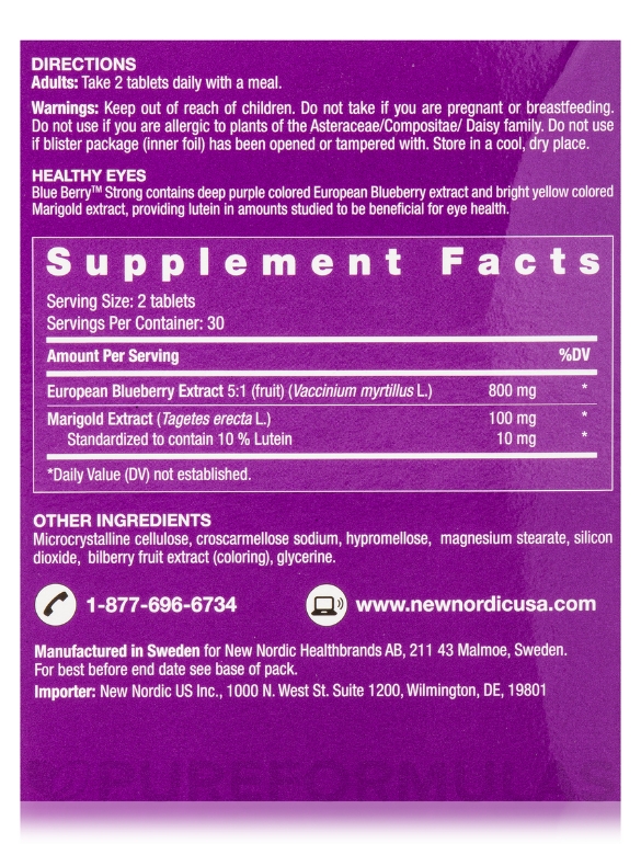 Blue Berry™ Strong - 60 Tablets - Alternate View 7