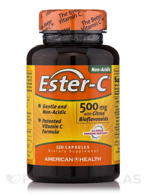 Ester-C® 500 mg with Citrus Bioflavonoids - 120 Capsules