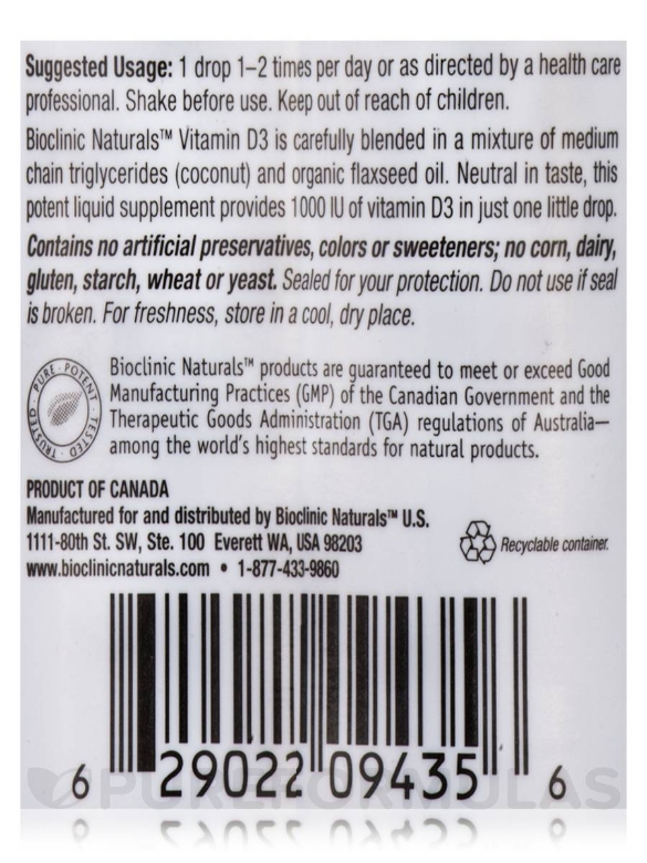 Vitamin D3 Drops 1000 IU - 0.5 fl. oz (15 ml) - Alternate View 5