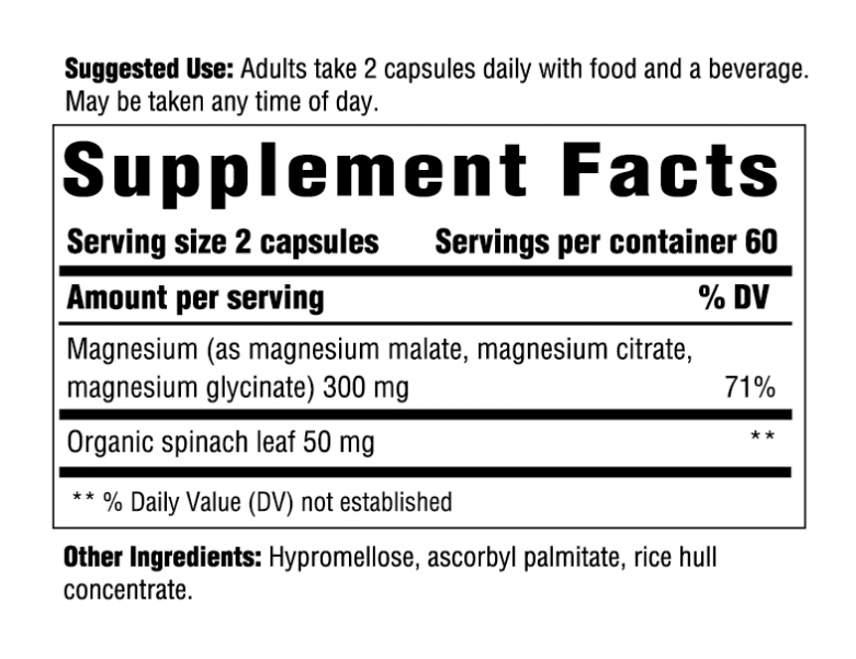 Magnesium 300 mg - 120 Capsules - Alternate View 4