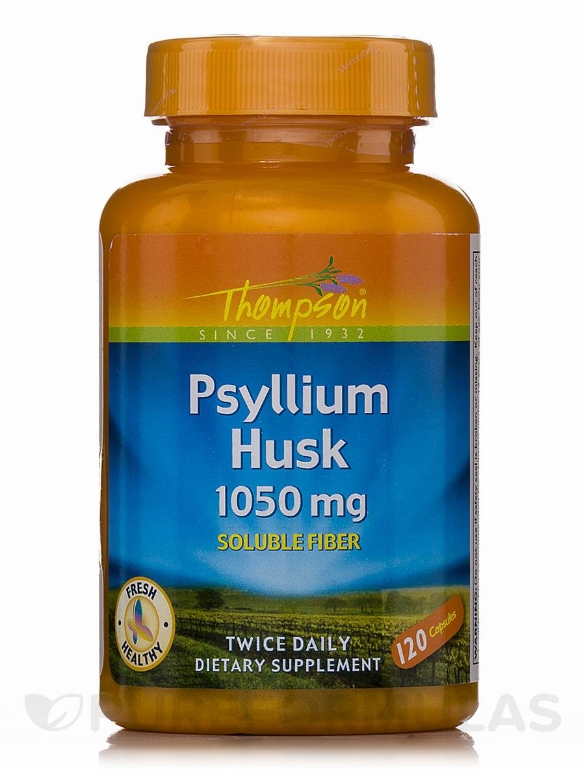 Psyllium Husk 1050 mg (Soluble Fiber) - 120 Capsules