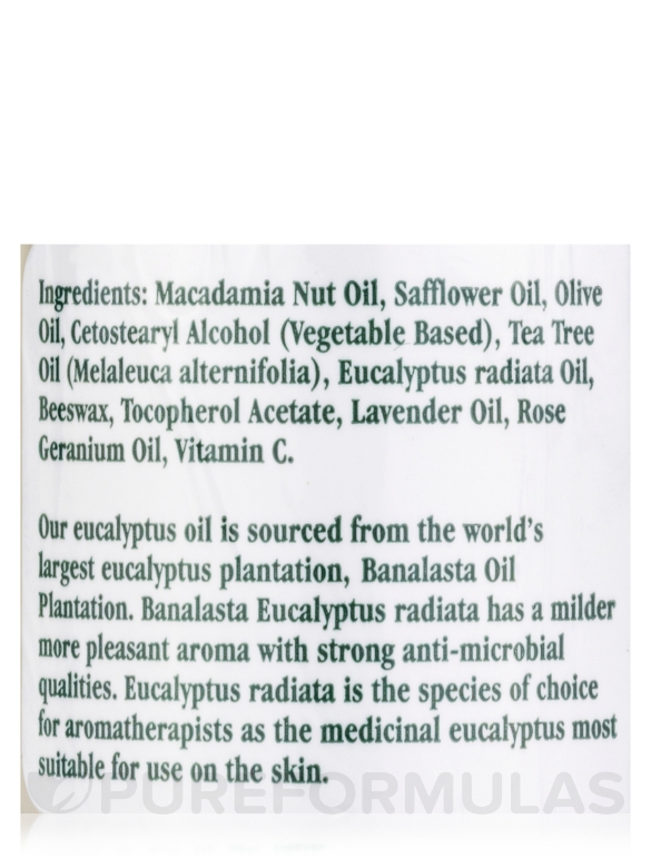 Tea Tree Antiseptic Ointment With Eucalyptus Radiata & Lavender Oil - 2 oz (57 Grams) - Alternate View 5