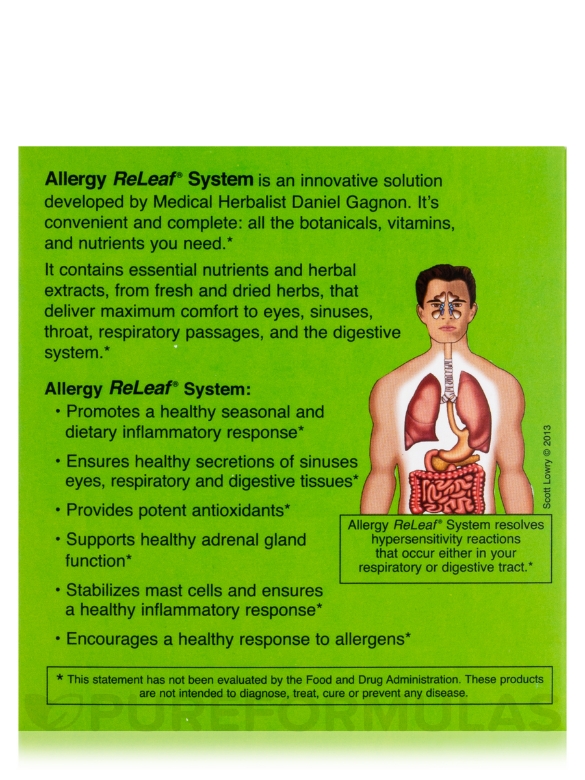 Allergy ReLeaf® System - 2 Bottles - 60 ct bottles (Allertonic® & Quercetin AllerReLeaf®) - Alternate View 5