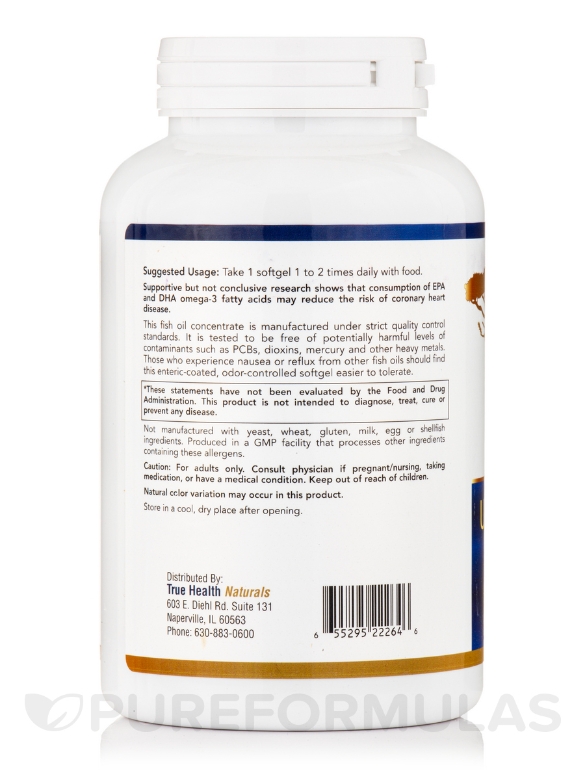 Ultra Omega-3 (500 EPA / 250 DHA) - 180 Softgels - Alternate View 2