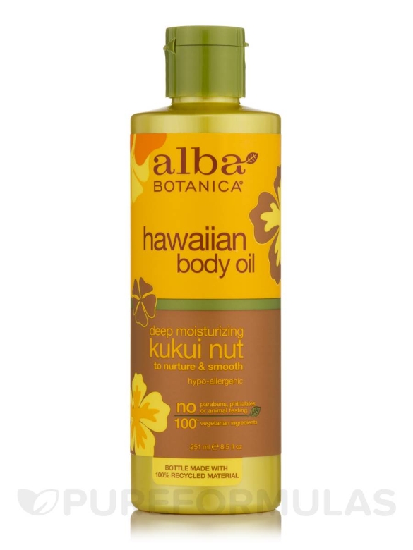 Hawaiian Body Oil Deep Moisturizing Kukui Nut - 8.5 fl. oz (251 ml)