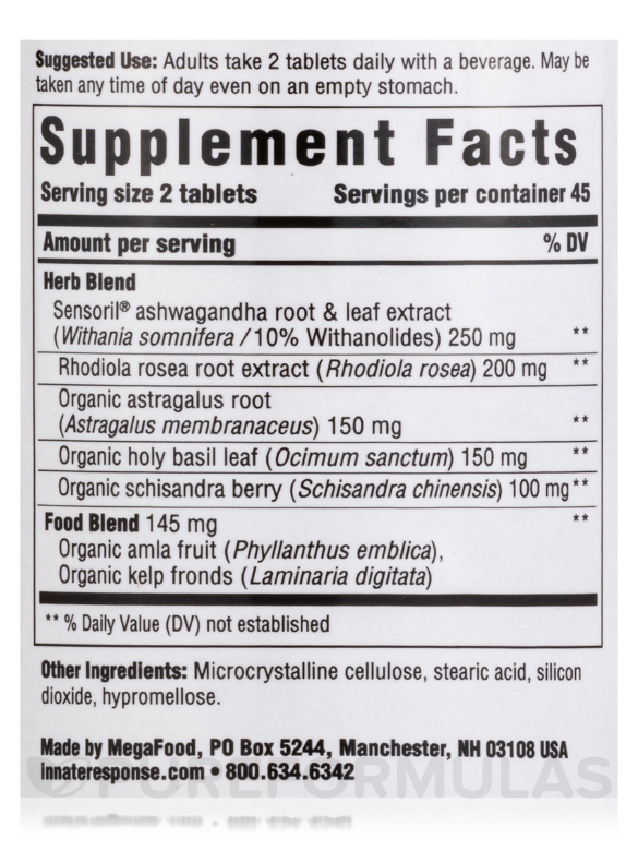 Adrenal Response® - 90 Tablets - Alternate View 4