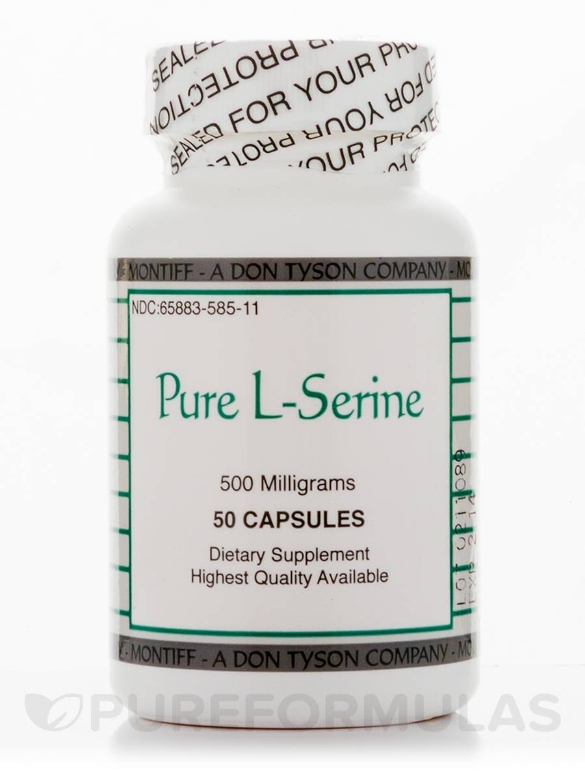 Pure L-Serine 500 mg - 50 Capsules