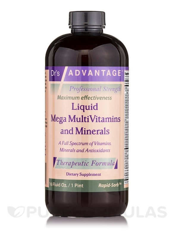 Liquid Mega MultiVitamins & Minerals - 1 Pint (16 fl. oz)