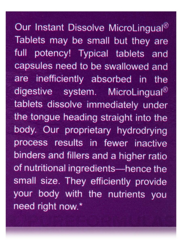 NO SHOT Methylcobalamin B12 1000 mcg - 60 MicroLingual® Tablets - Alternate View 8